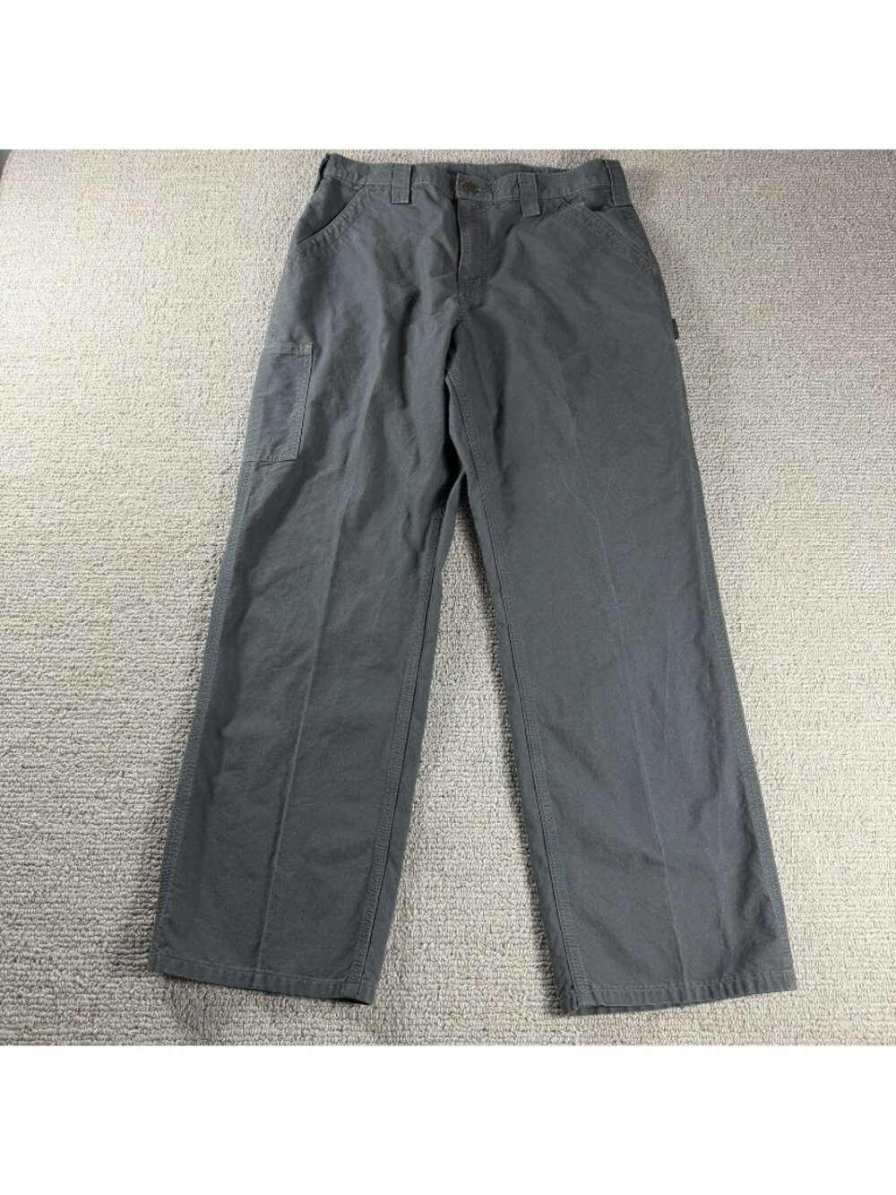 Carhartt Dungaree Fit Carpenter Pants Gray Men’s Size 33 x 30